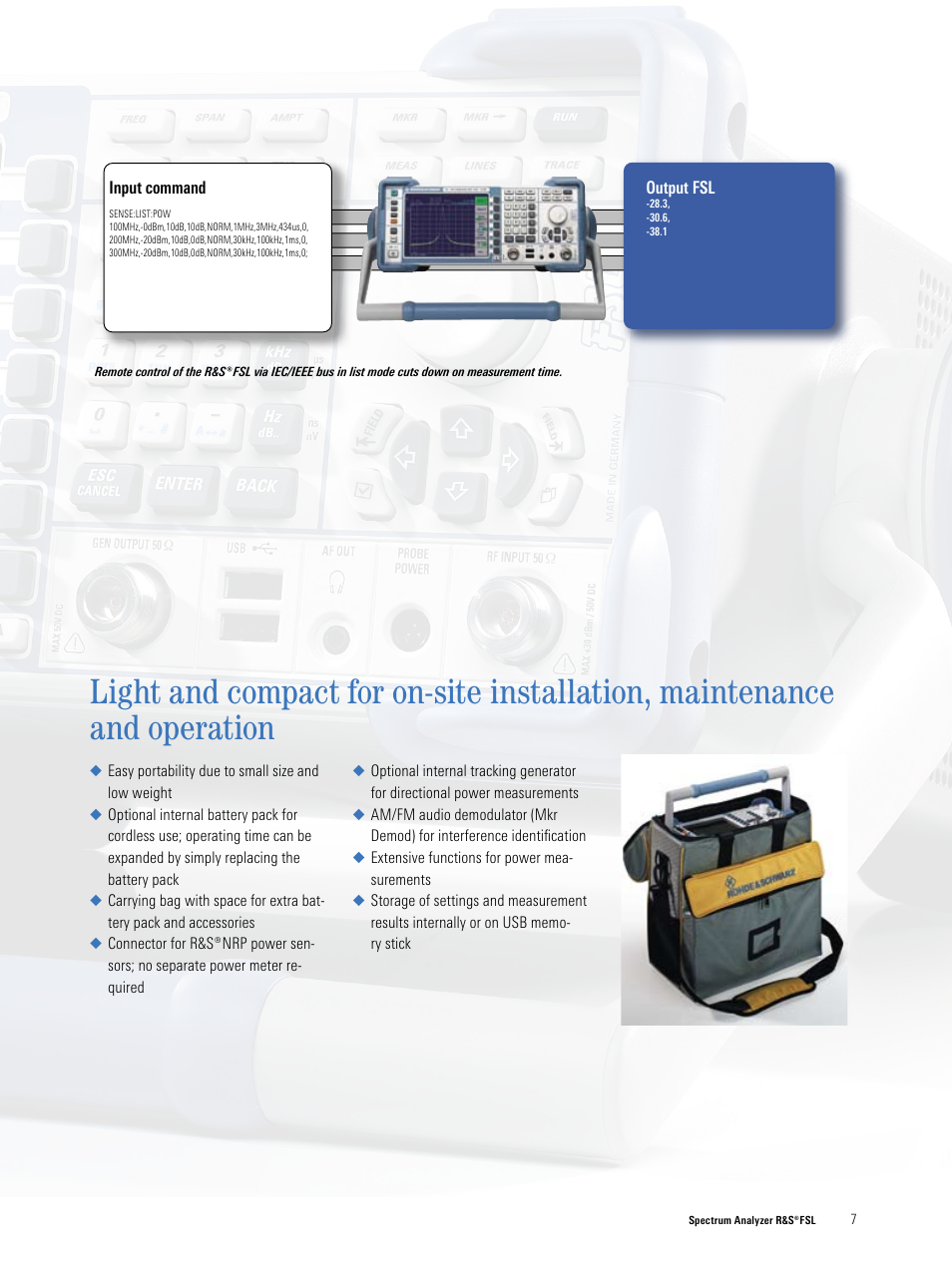 Atec Rohde-Schwarz-FSL3-FSL6 User Manual | Page 7 / 16