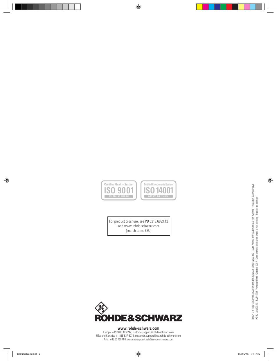 Iso 9001 | Atec Rohde-Schwarz-ESU-40 User Manual | Page 24 / 24