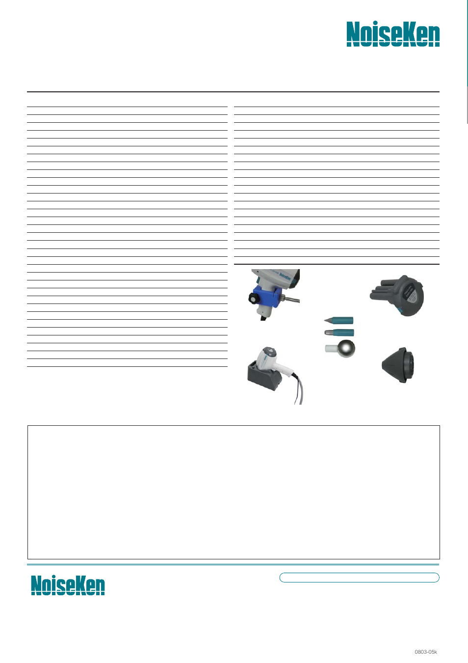 Option, Noise laboratory co., ltd | Atec Noiseken-ESS-B3011-GT-30R User Manual | Page 6 / 6