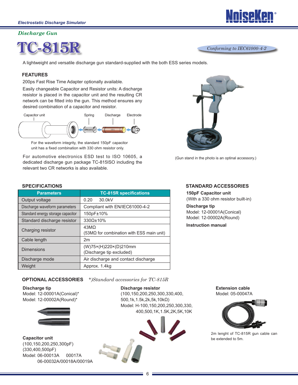 Tc-815r | Atec Noiseken-ESS-200AX User Manual | Page 8 / 12