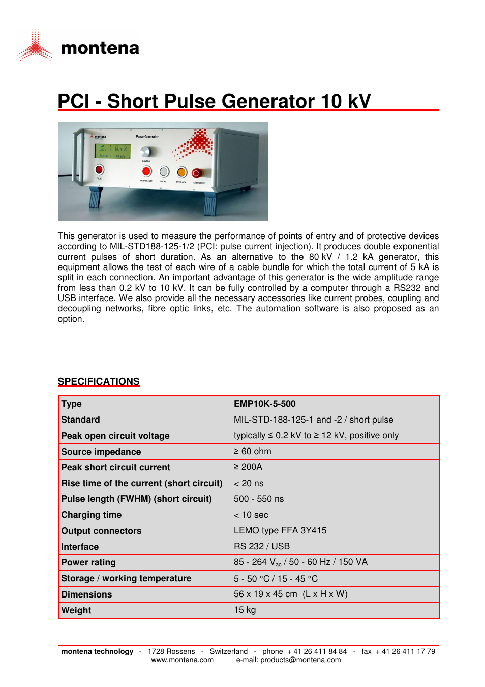 Atec Montena-EMP10K-5-500 User Manual | 1 page