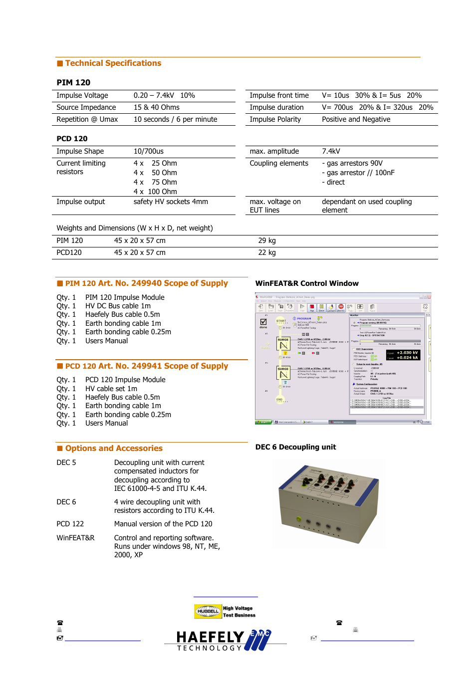 Atec Haefely-pim120 User Manual | Page 2 / 2