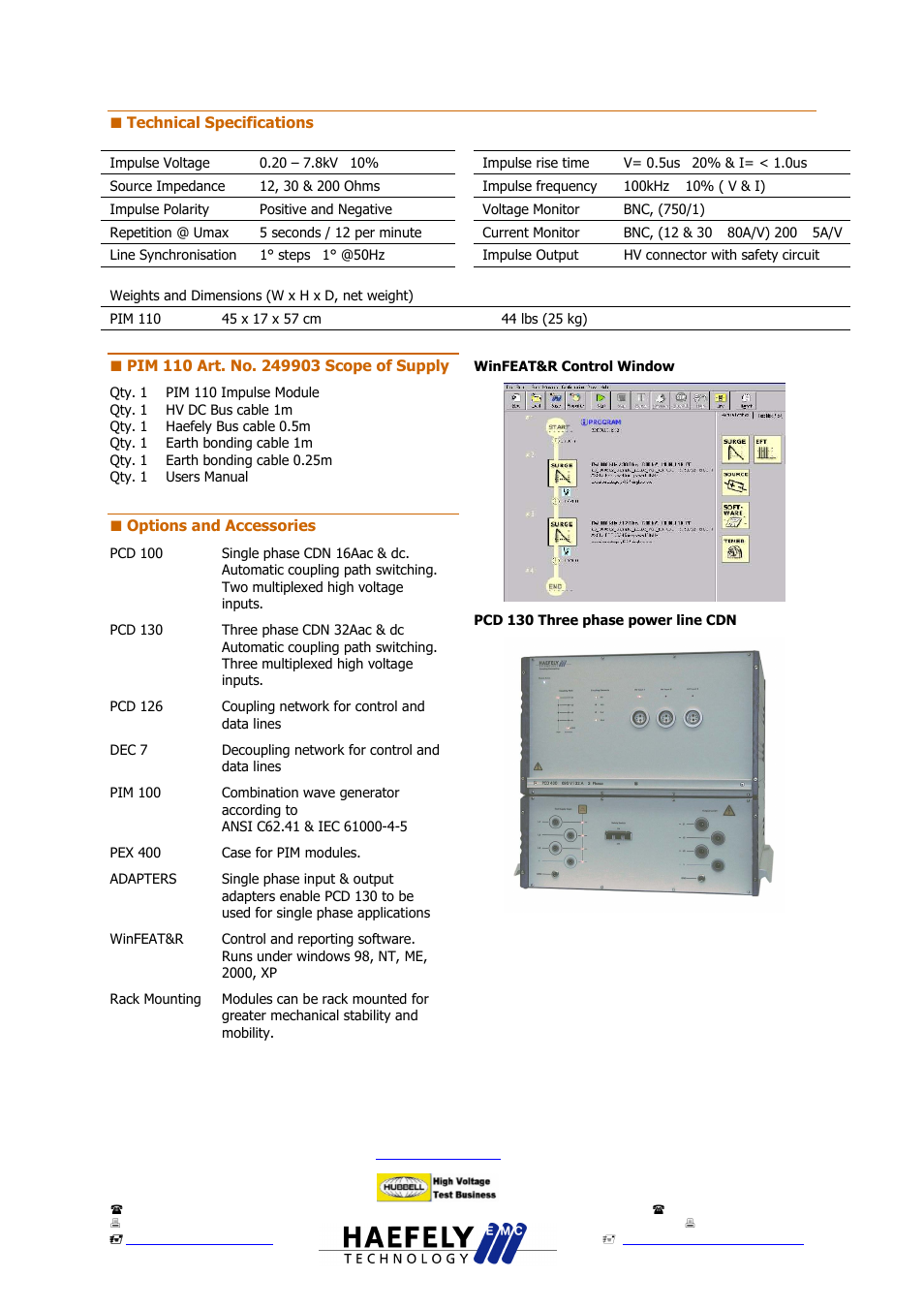 Atec Haefely-pim110 User Manual | Page 2 / 2