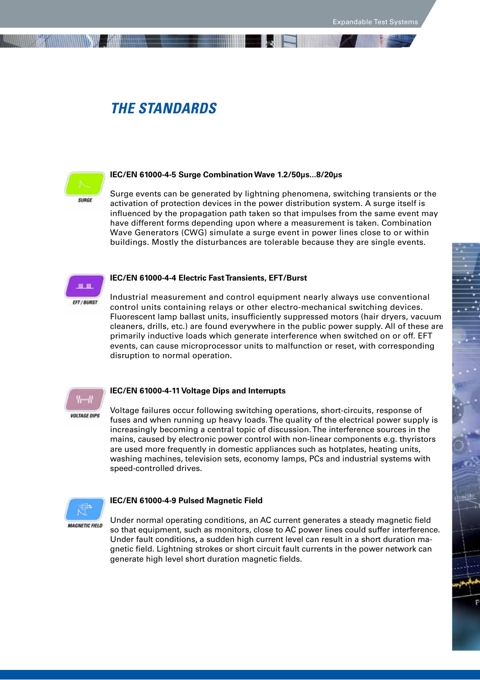 The standards | Atec Haefely-AXOS Series User Manual | Page 3 / 20