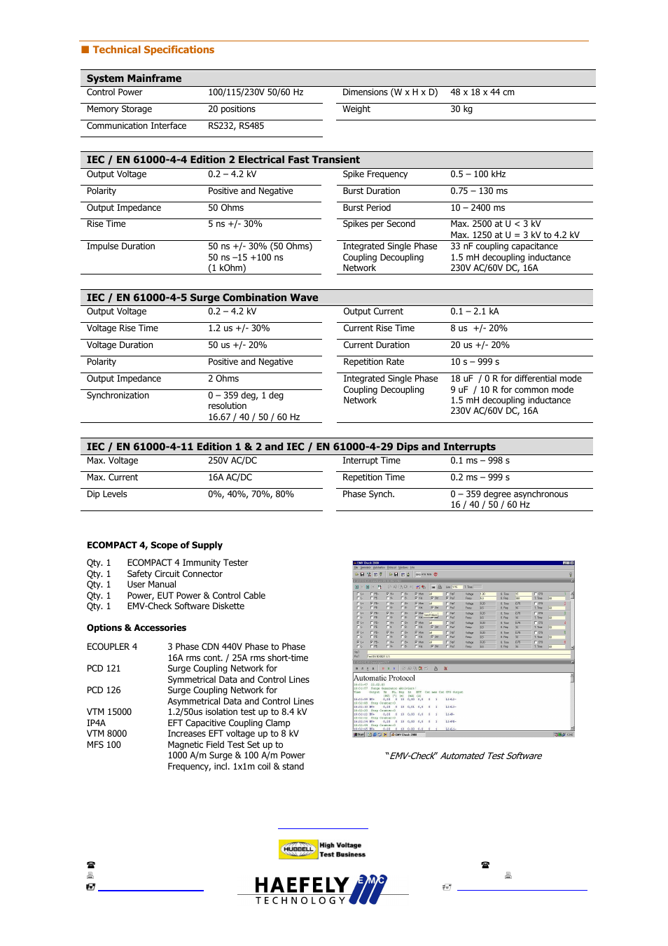 Haefely-ecompact4_datasheet.pdf | Atec Haefely-ECompact4 User Manual | Page 2 / 2