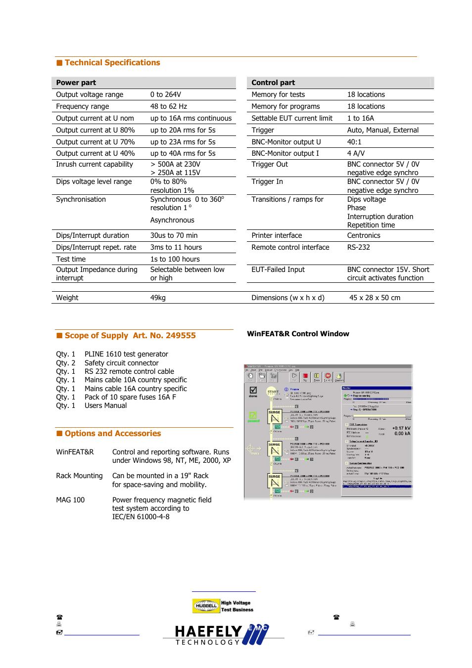 Atec Haefely-PLINE1610 User Manual | Page 2 / 2