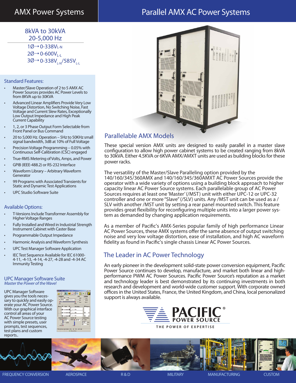 Atec Pacific-Power-AMX Series User Manual | 6 pages