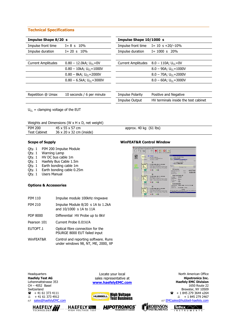 Atec Haefely-PIM200 User Manual | Page 2 / 2