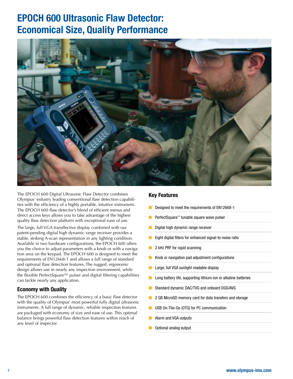 Atec Panametrics-Olympus-Epoch-600 User Manual | Page 2 / 8