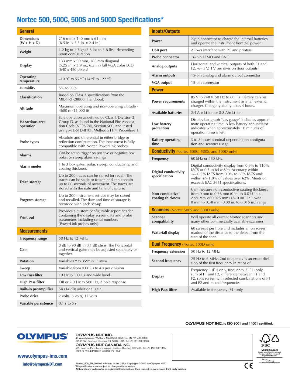 Atec Panametrics-Olympus-Nortec_500 User Manual | Page 2 / 2