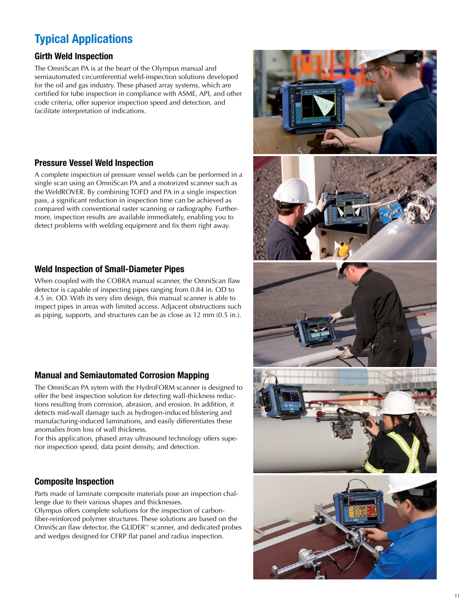 Typical applications | Atec Panametrics-Olympus-Omniscan-MX2 User Manual | Page 11 / 12