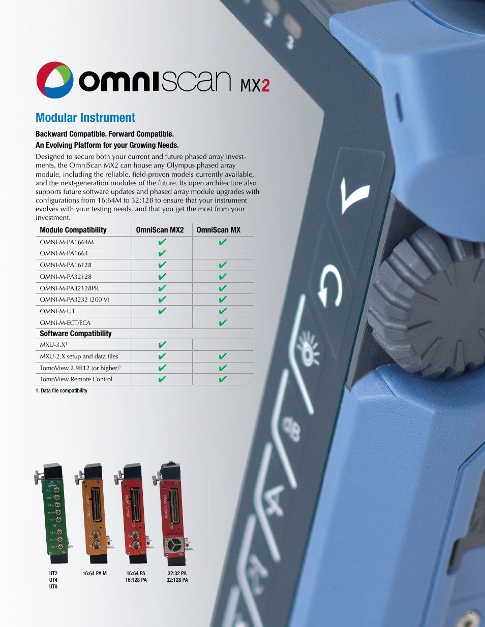 Modular instrument | Atec Panametrics-Olympus-Omniscan-MX2 User Manual | Page 5 / 12