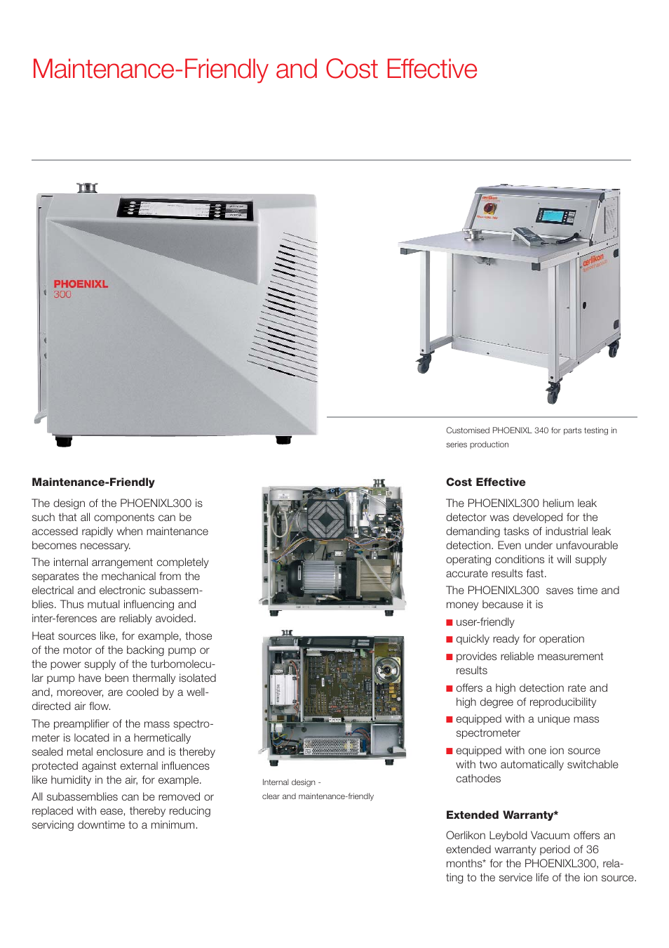 Maintenance-friendly and cost effective | Atec Oerlikon Leybold-PHOENIXL300 User Manual | Page 4 / 6