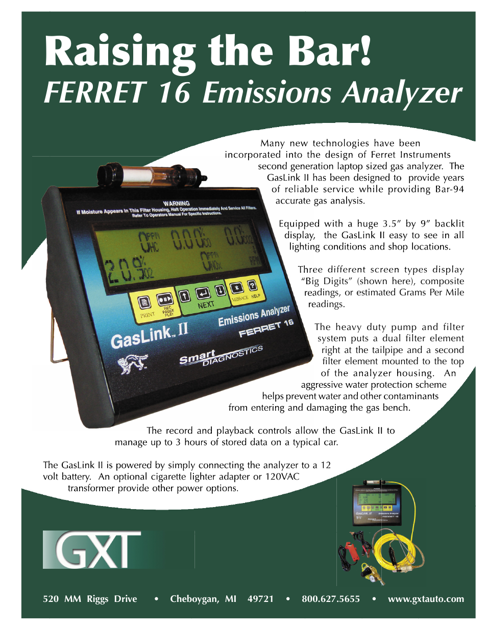 Atec Ferret-16-Emissions-Analyzer User Manual | 2 pages