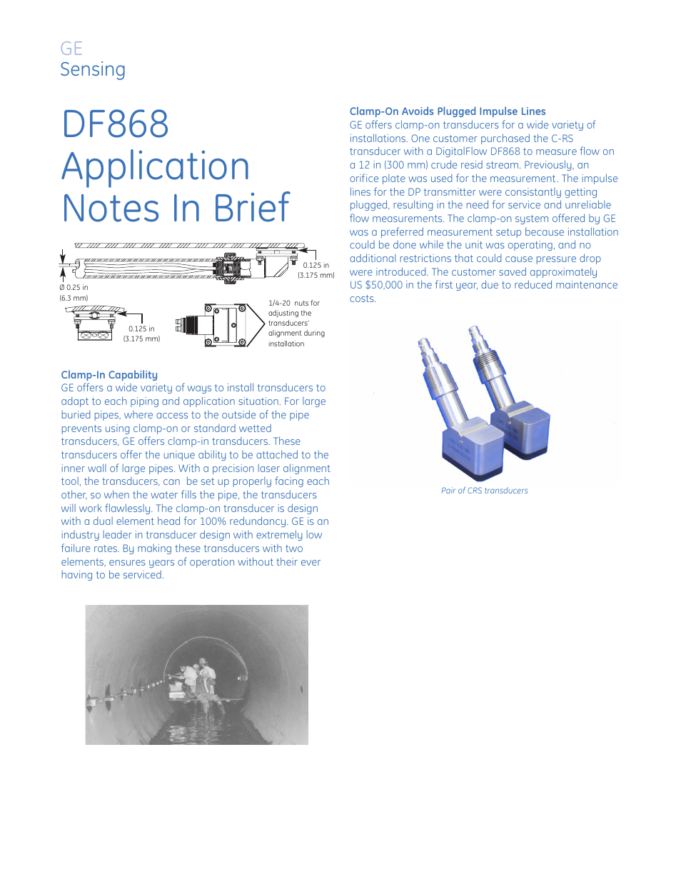 Ge sensing | Atec Panametrics-Olympus-DF868 User Manual | Page 7 / 8