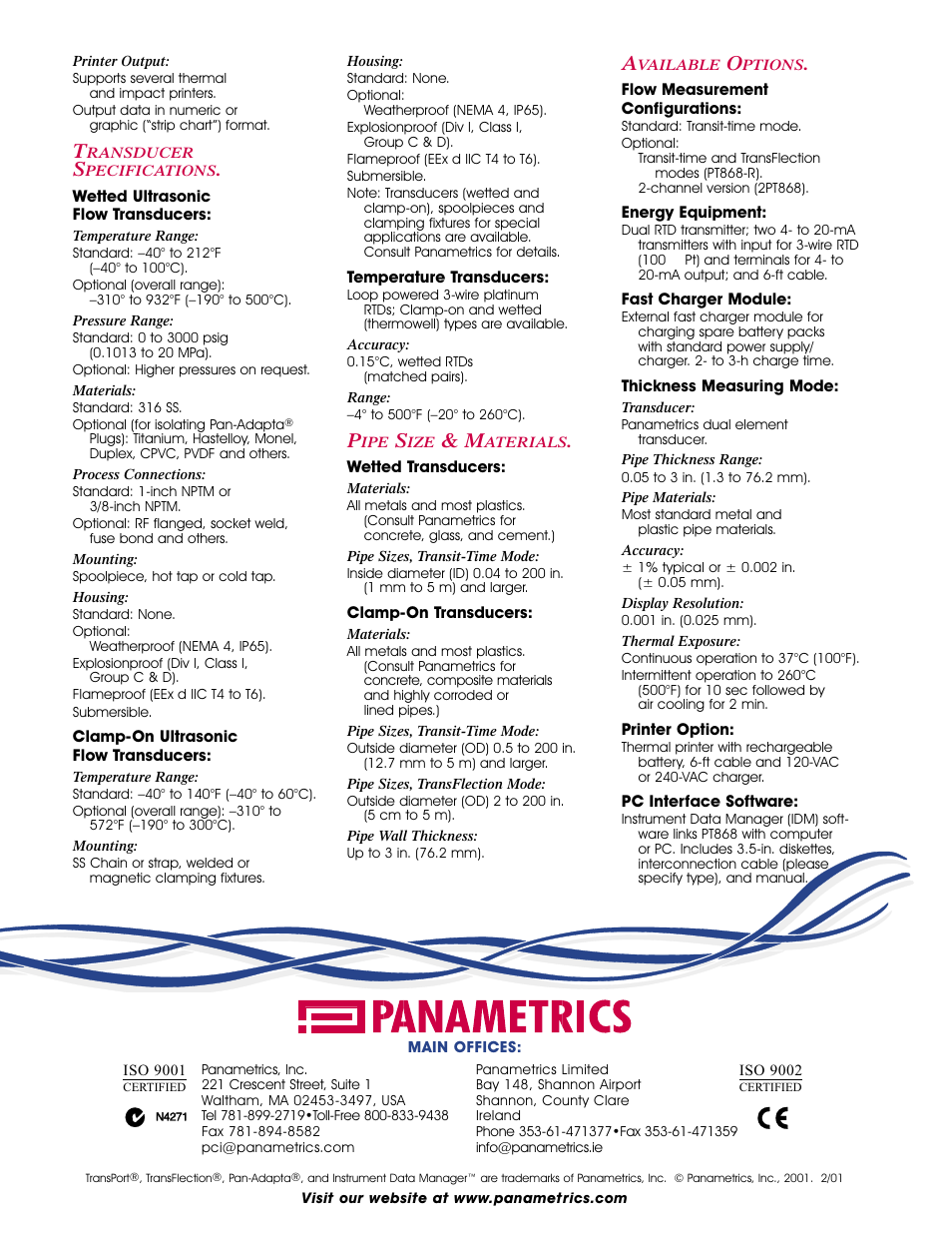 Atec Panametrics-Olympus-PT868 User Manual | Page 6 / 6