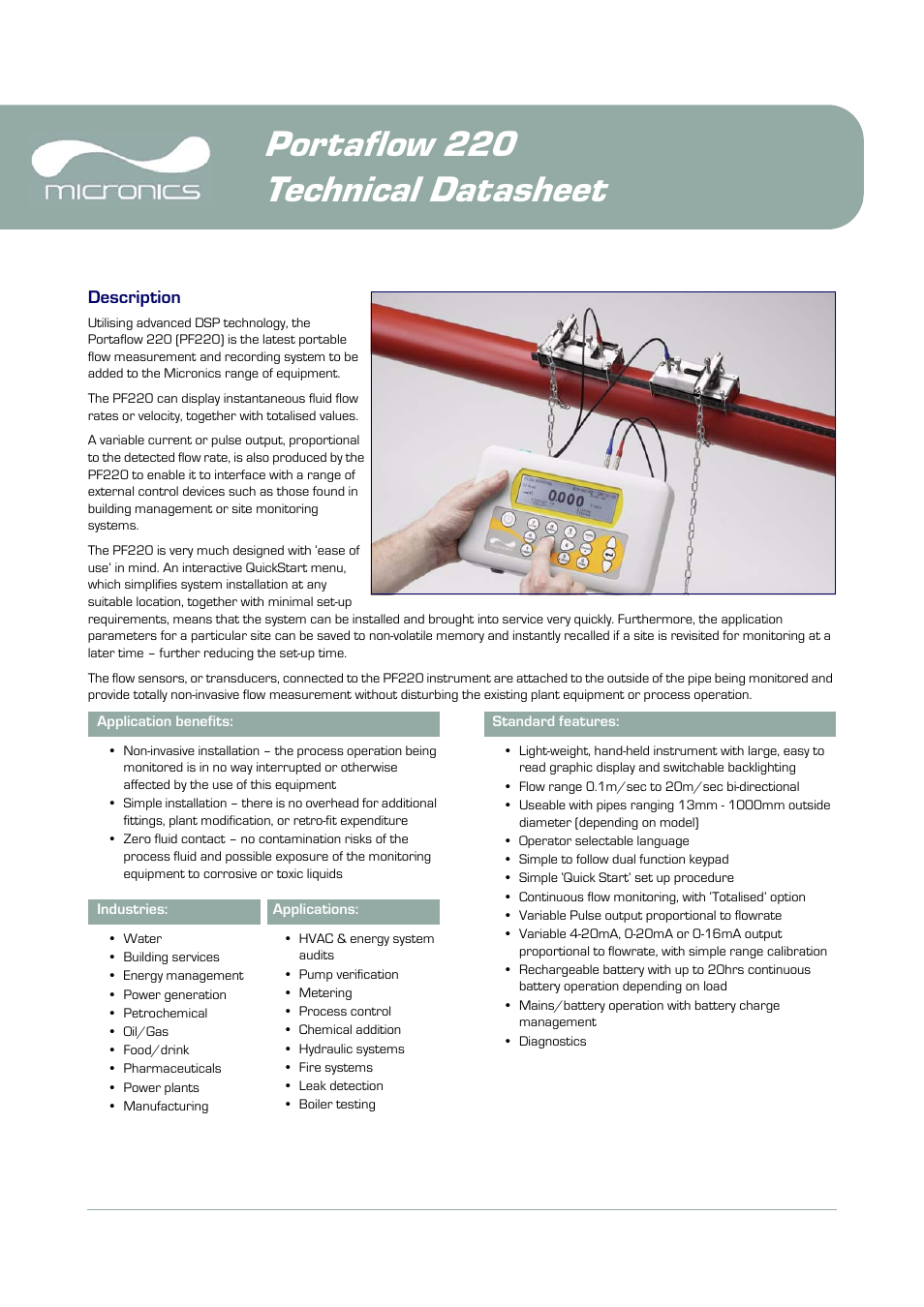 Atec Micronics-PF220 User Manual | 8 pages