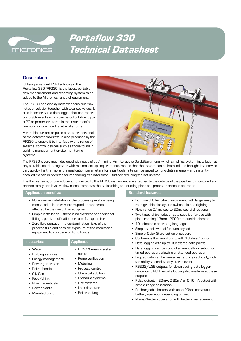 Atec Micronics-PF330 User Manual | 10 pages