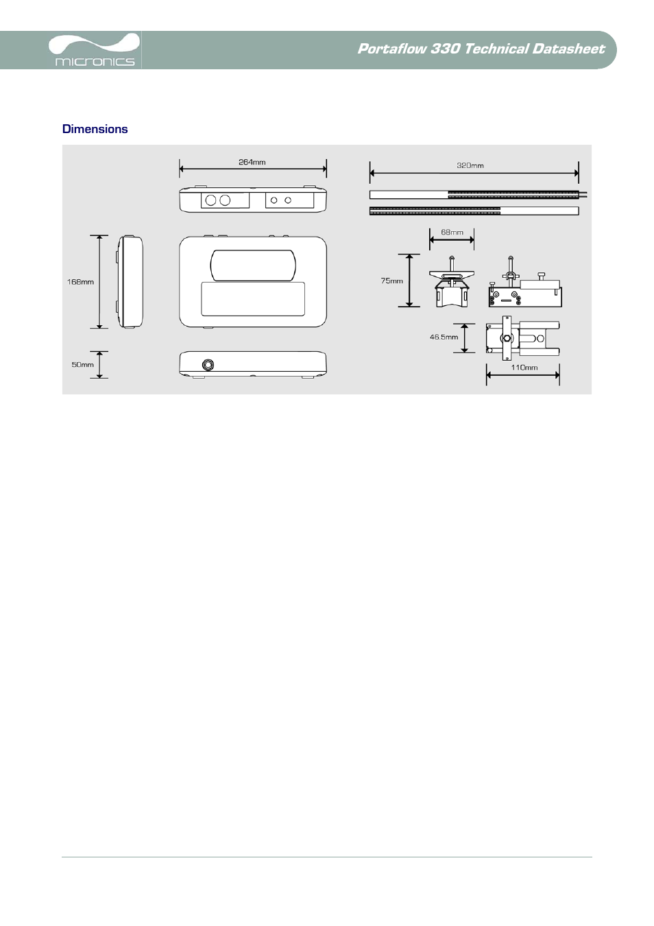 Portaflow 330 technical datasheet | Atec Micronics-PF330 User Manual | Page 9 / 10