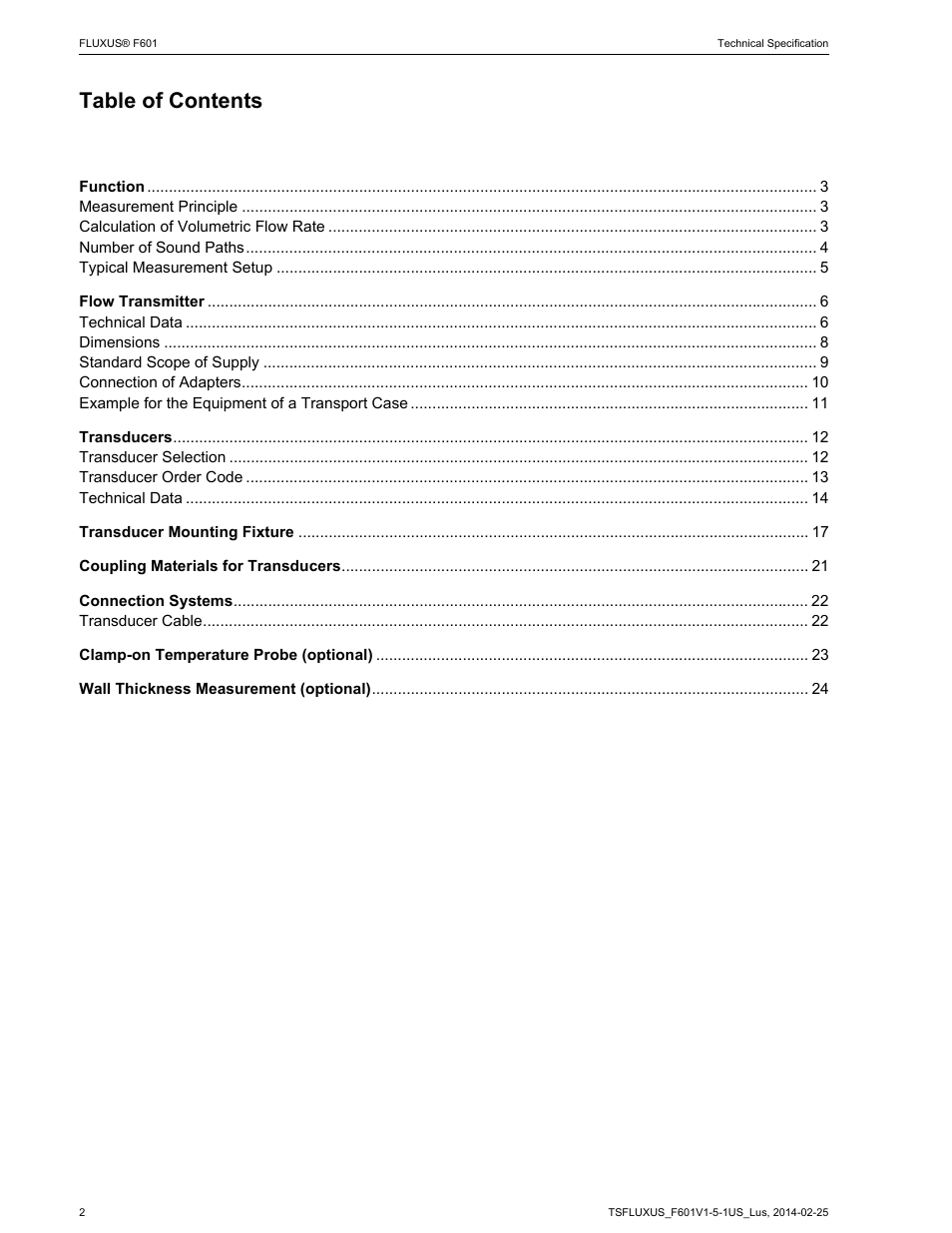 Atec Flexim-F610 User Manual | Page 2 / 25