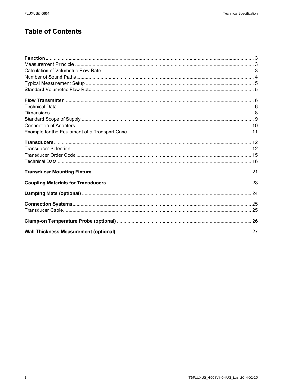 Atec Flexim-G601 User Manual | Page 2 / 28