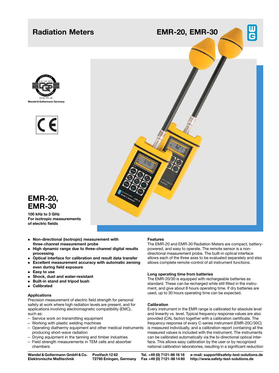 Atec Narda-EMR-20-30 User Manual | 4 pages