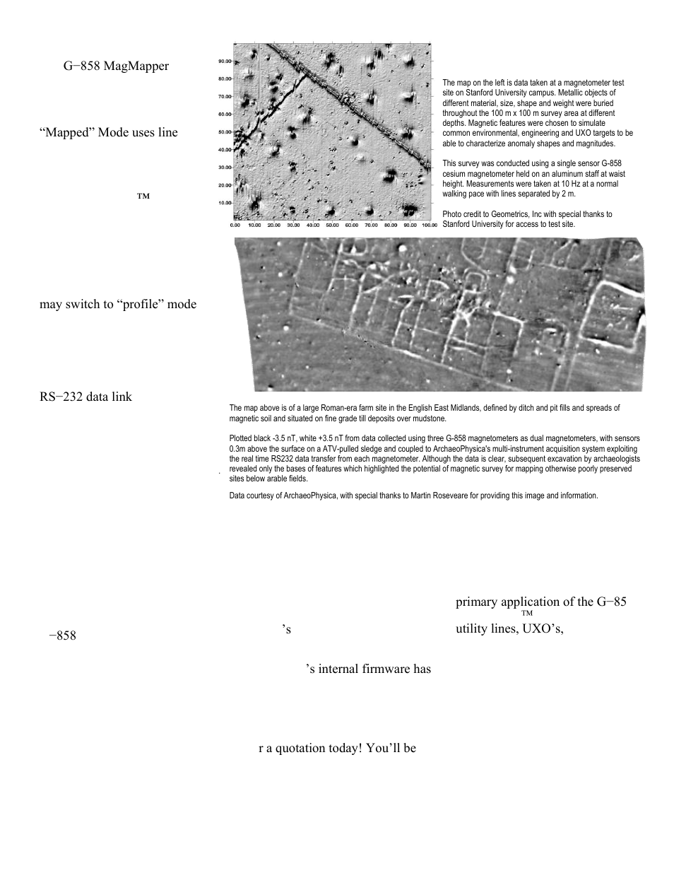 Operation, Speed and efficiency, Reliable, rugged & low cost design | Applications | Atec Geometrics-G-858 User Manual | Page 2 / 4