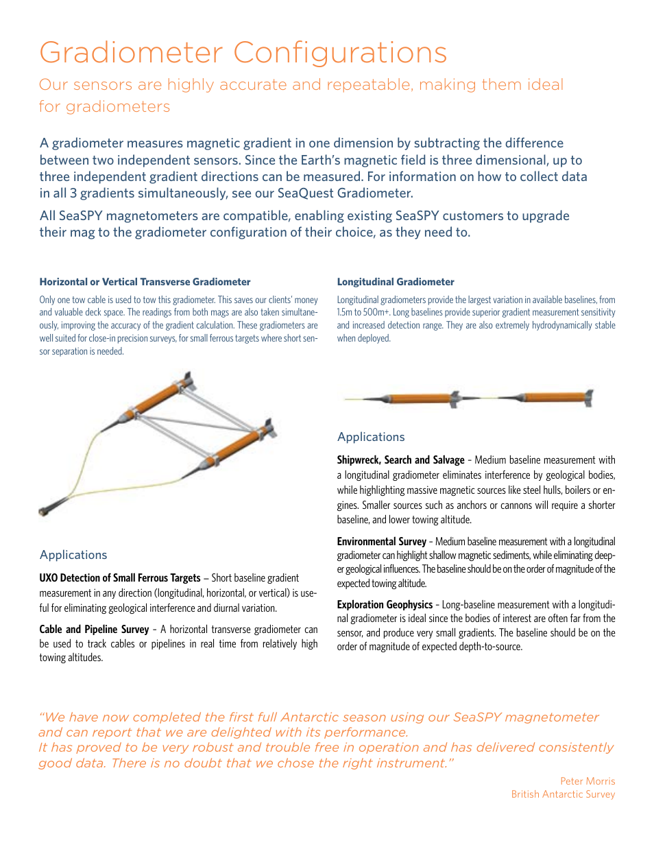 Gradiometer configurations | Atec Marine-Magnetics-SeaSpy User Manual | Page 3 / 4