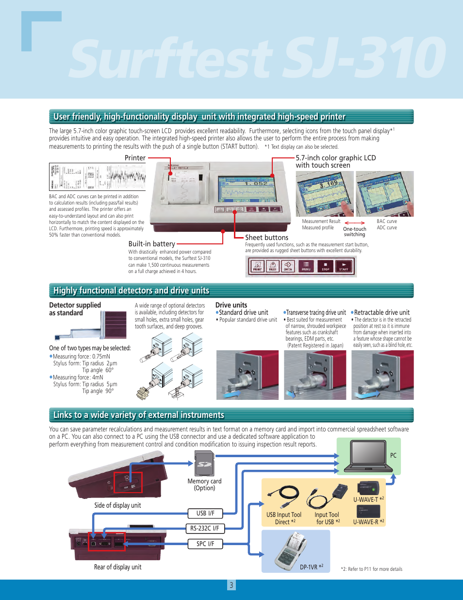 Sj-3, Test | Atec Mitutoyo-SJ-310 User Manual | Page 3 / 12