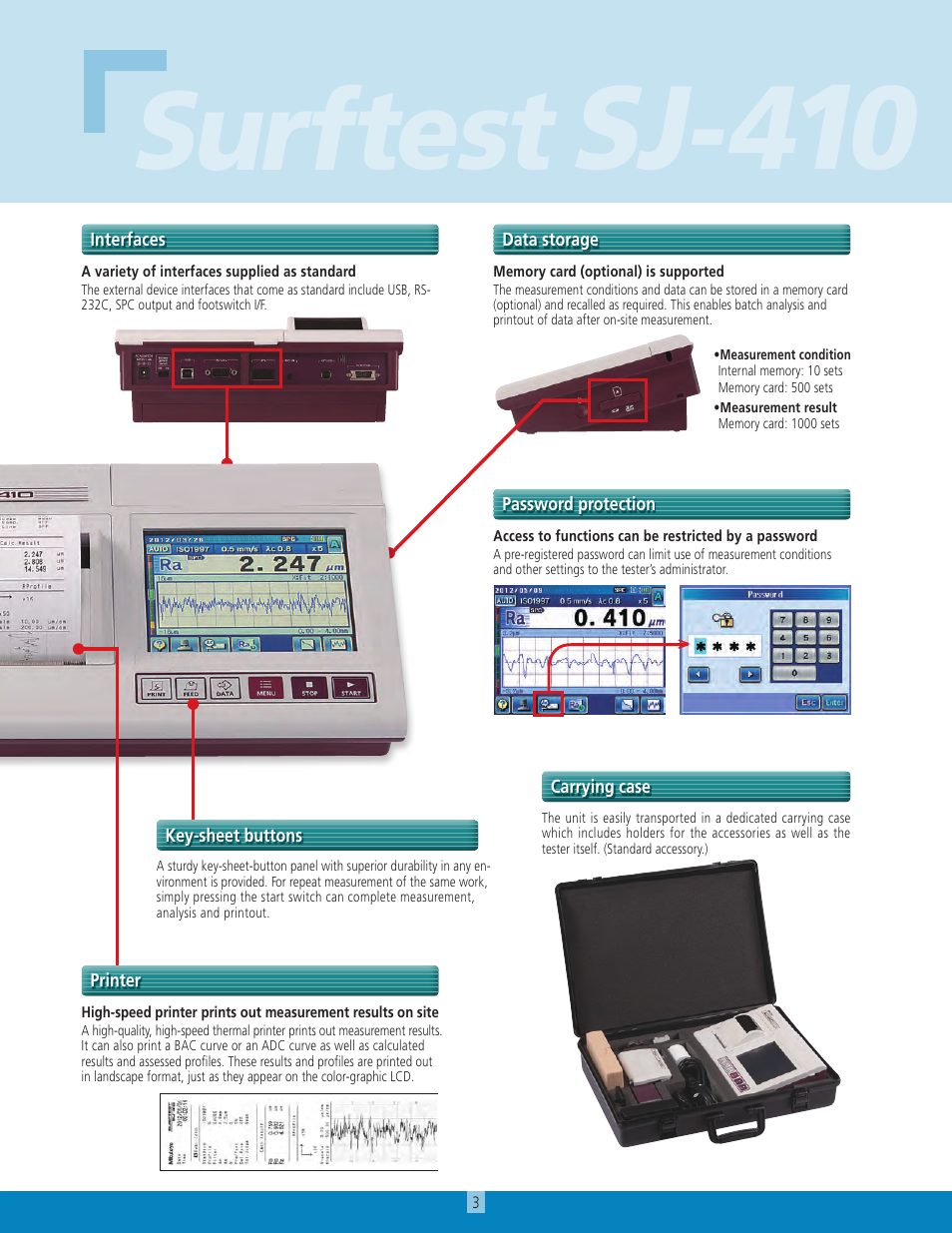 Sj-4, Test | Atec Mitutoyo-SJ-410 User Manual | Page 3 / 12