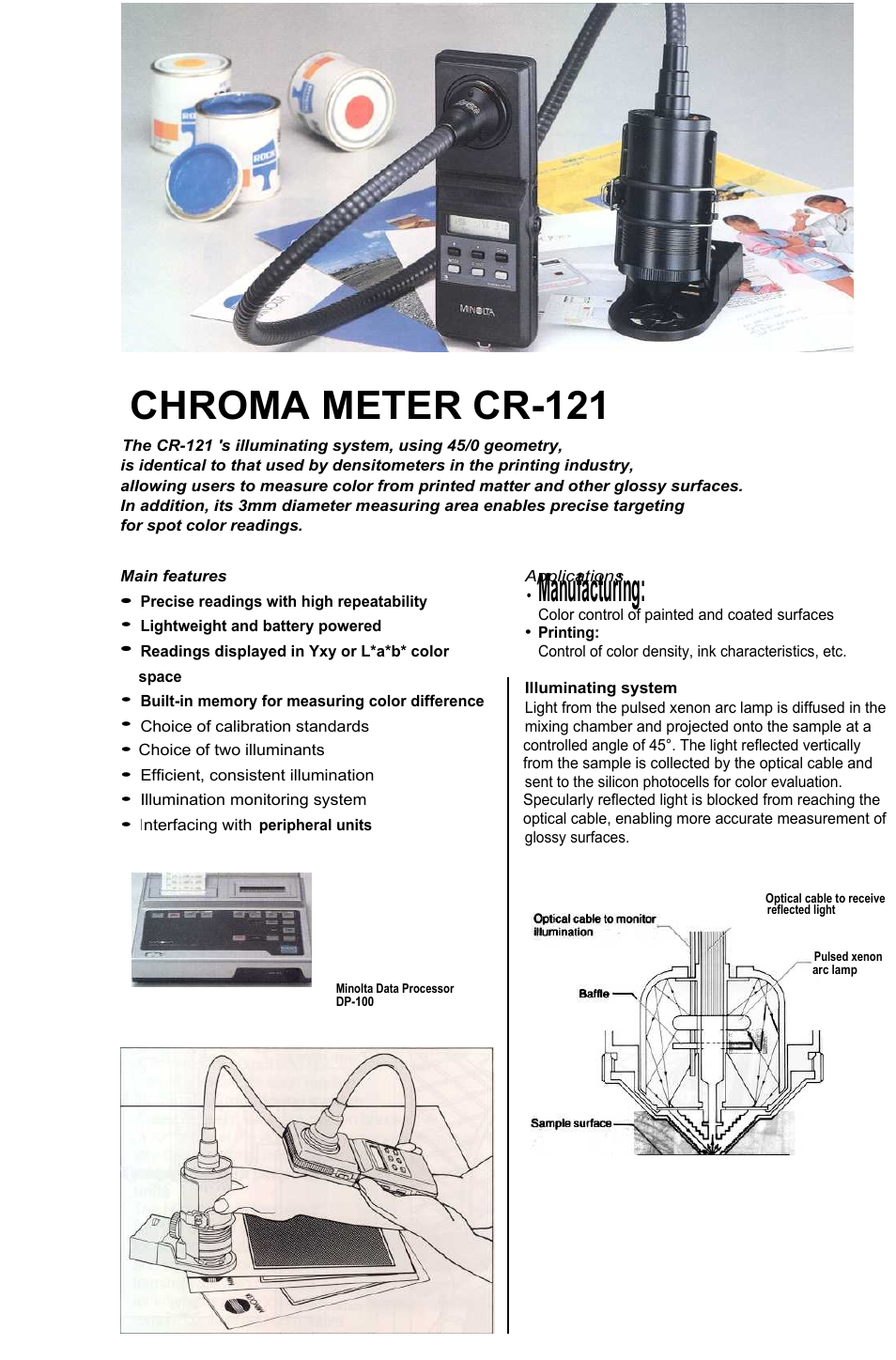 Atec Konica-Minolta-CR-121 User Manual | 1 page