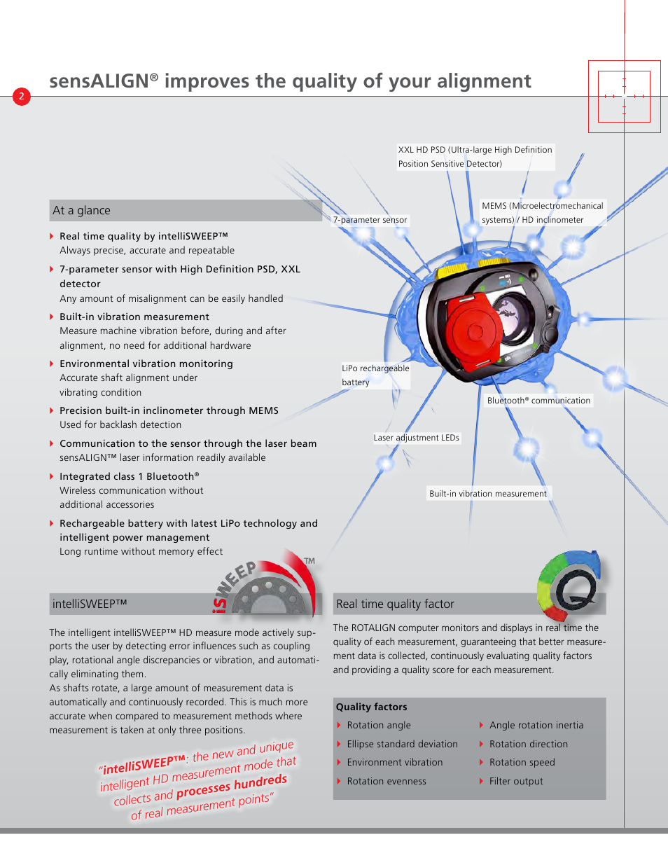 Sensalign, Improves the quality of your alignment | Atec Ludeca-RotalignUltraiS User Manual | Page 2 / 8