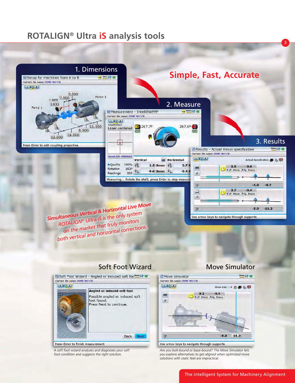 Simple, fast, accurate rotalign, Ultra is analysis tools | Atec Ludeca-RotalignUltraiS User Manual | Page 3 / 8