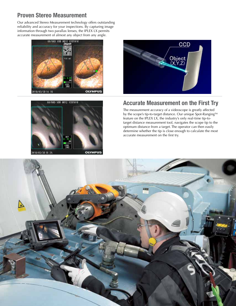 Proven stereo measurement, Accurate measurement on the first try | Atec Panametrics-Olympus-IPLEX-LT-LX User Manual | Page 11 / 16