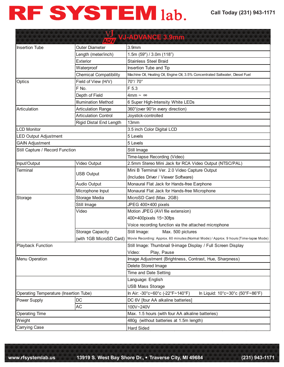 Vj-advance 3.9mm | Atec RFSystemlab-VJ-Advance-3-9mm User Manual | Page 2 / 2