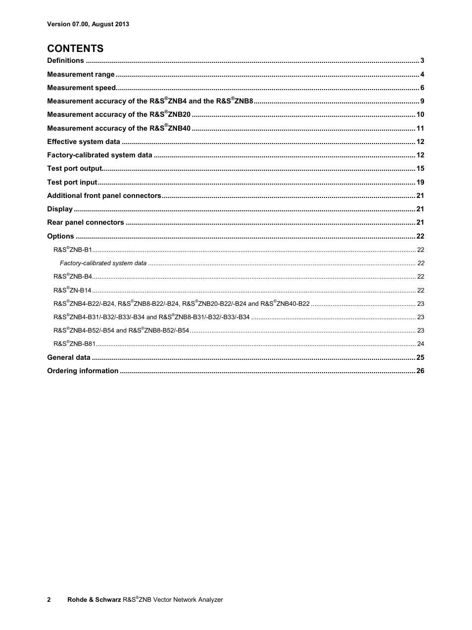 Atec Rohde-Schwarz-ZNB Series User Manual | Page 2 / 28