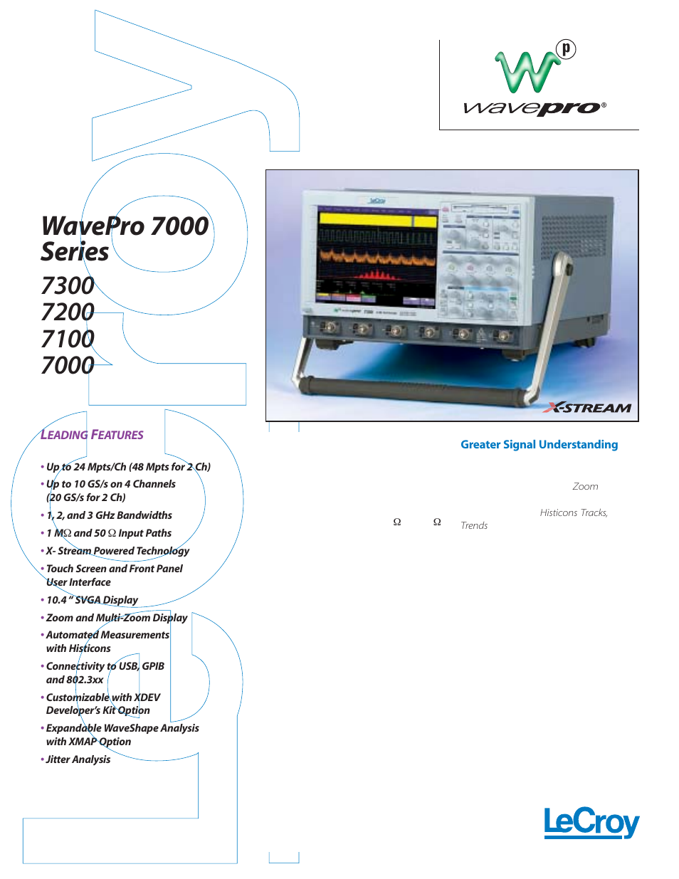 Atec LeCroy-Wavepro7000 Series User Manual | 4 pages