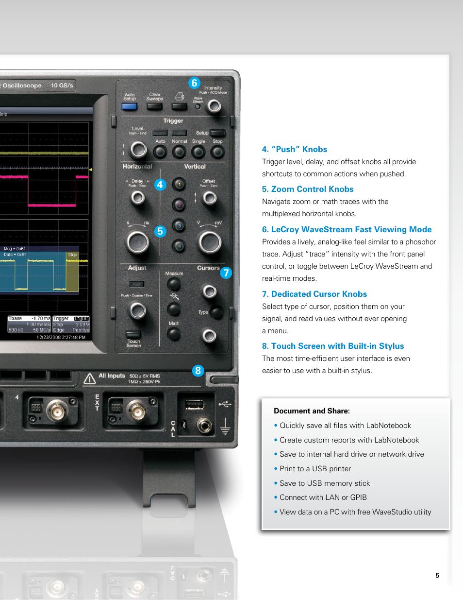 Intuitive user interface to find problems faster | Atec LeCroy-Wavesurfer-MXs-B Series User Manual | Page 5 / 12