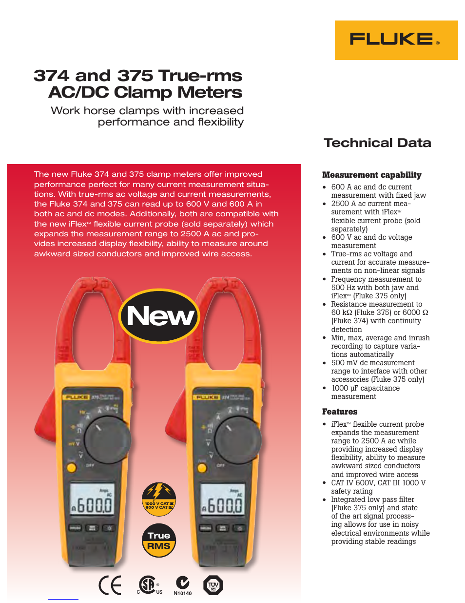 Atec Fluke-375 User Manual | 2 pages