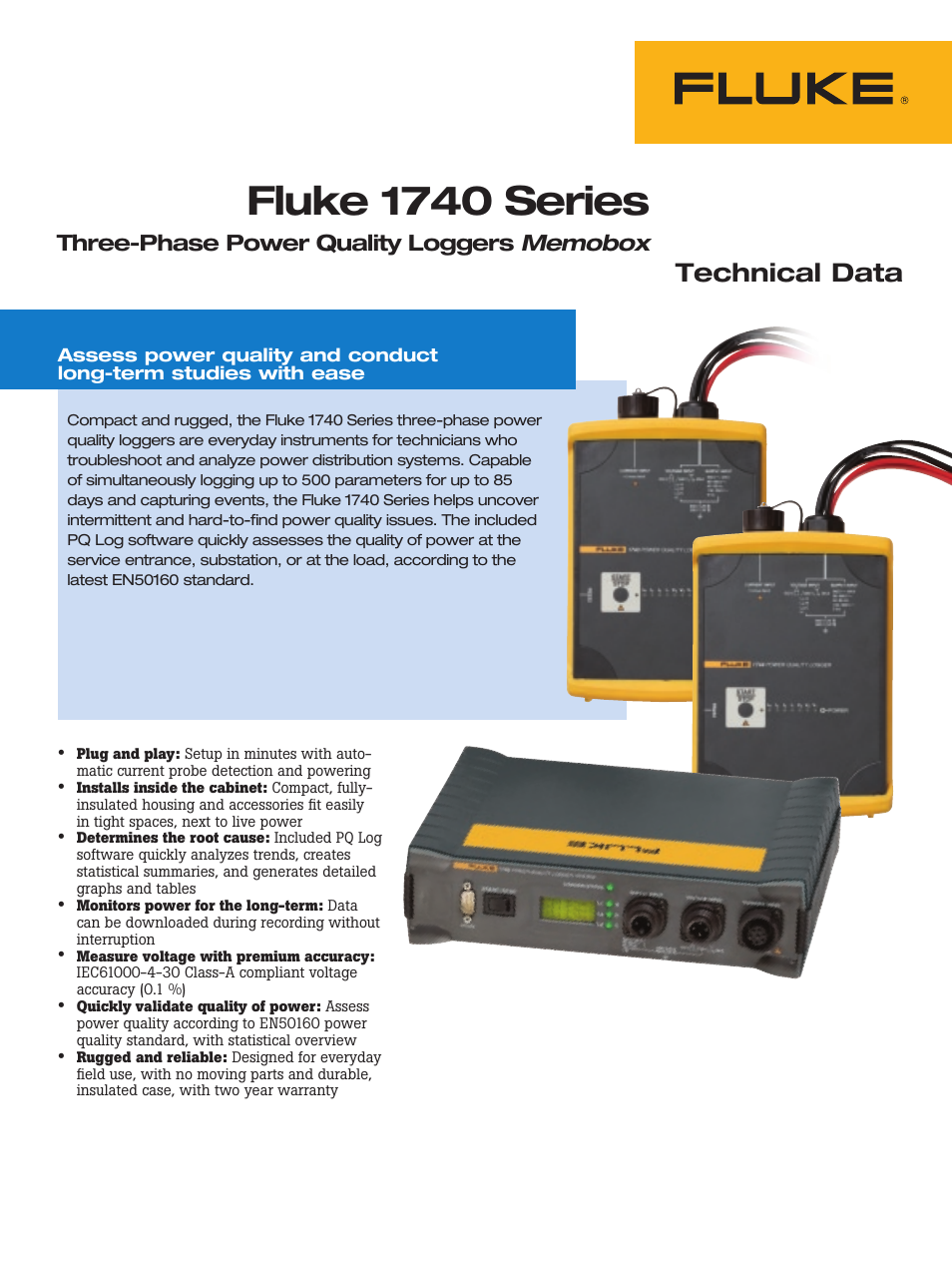 Atec Fluke-1740 Series User Manual | 7 pages