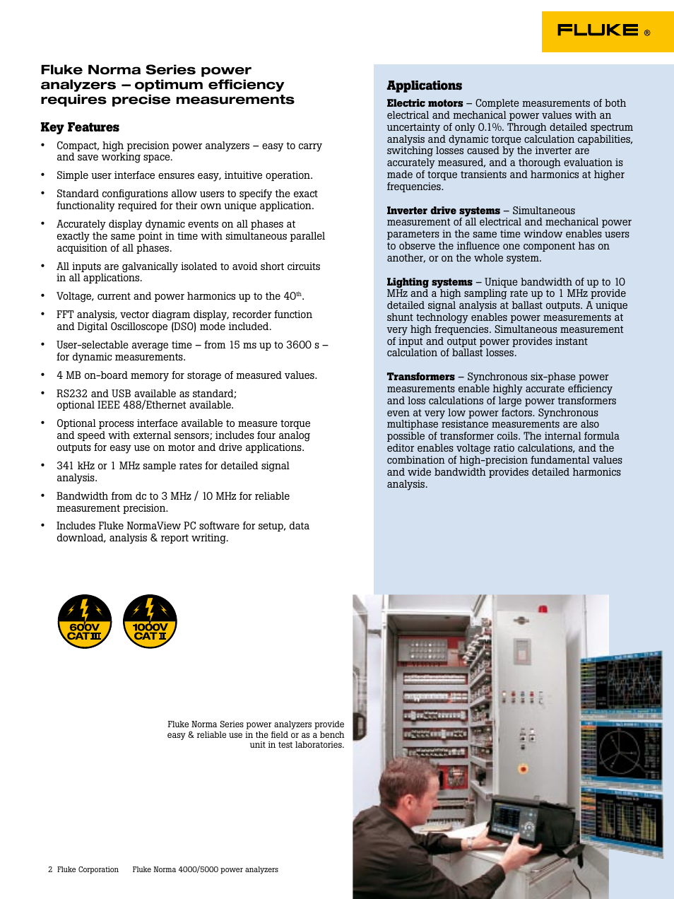 Atec Fluke-Norma-4000-5000 Series User Manual | Page 2 / 11