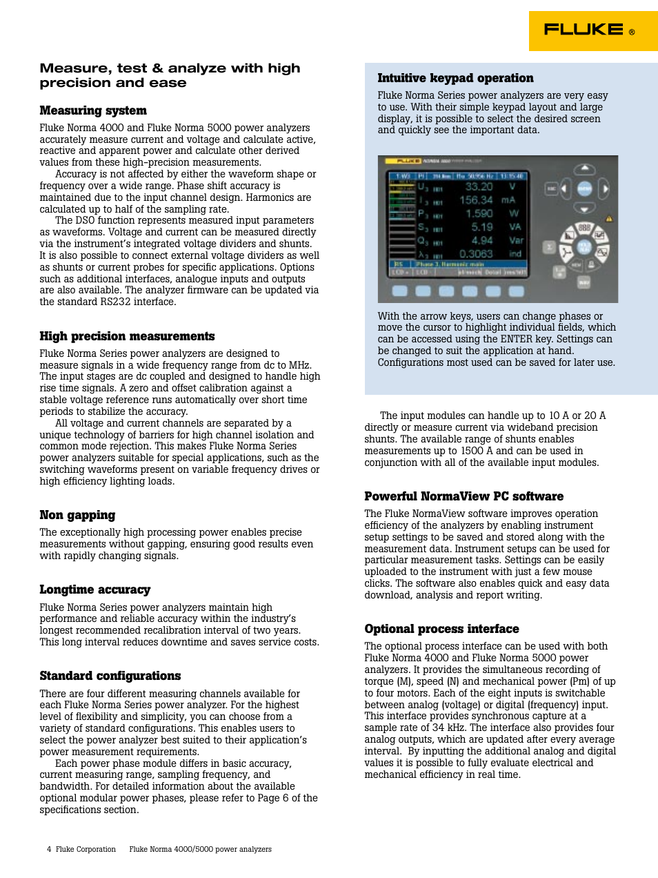 Atec Fluke-Norma-4000-5000 Series User Manual | Page 4 / 11