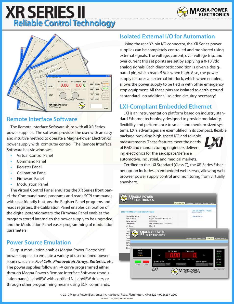 Me p, Xr series ii | Atec Magna-Power-XRII-Series-DatasheetЙ User Manual | Page 6 / 8