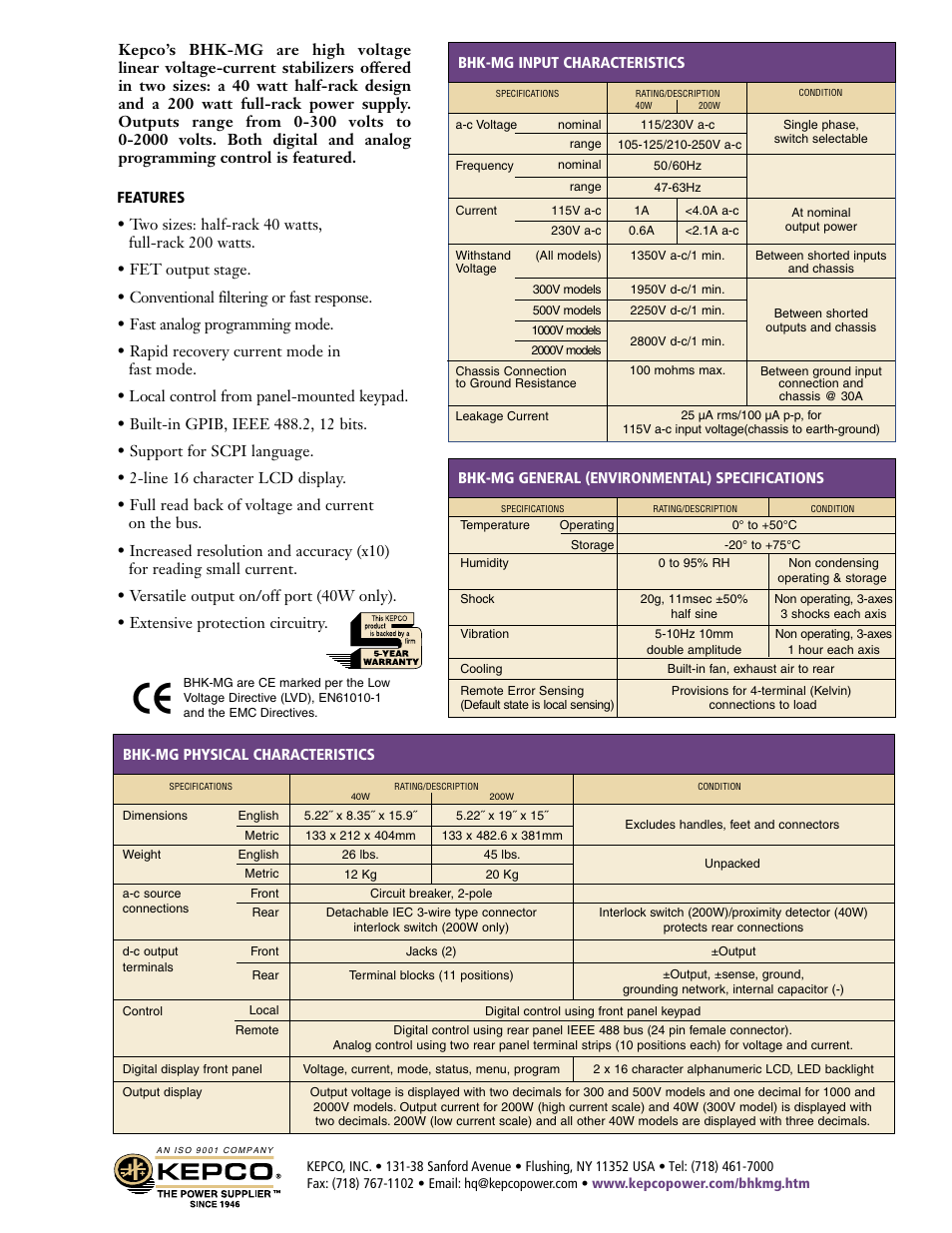 Atec Kepco-BHK-MG Series User Manual | Page 3 / 4