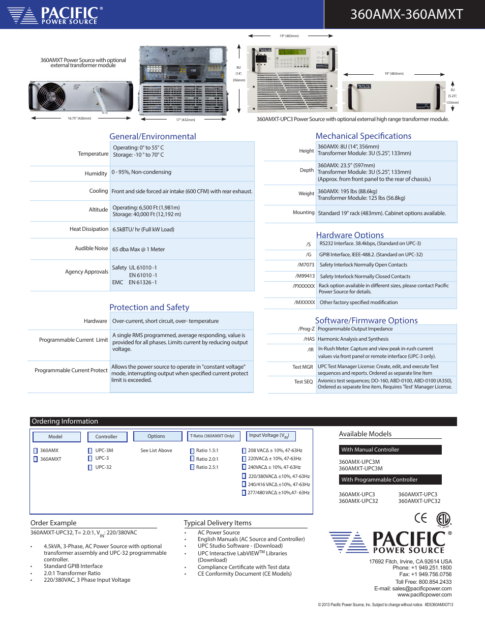 Hardware options | Atec Pacific-Power-360AMX-AMXT User Manual | Page 4 / 4