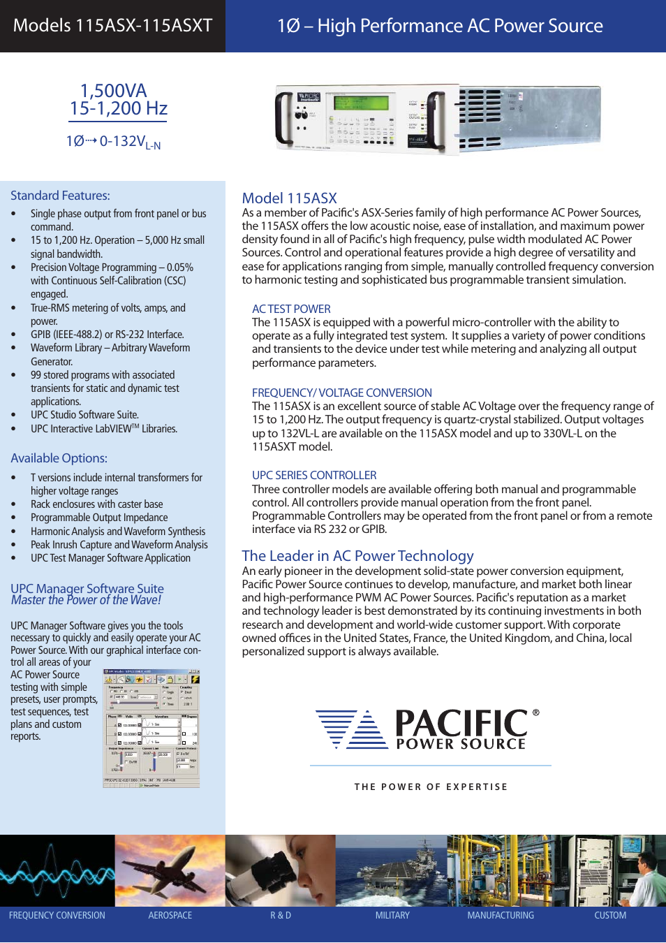 Atec Pacific-Power-115ASX-T User Manual | 4 pages