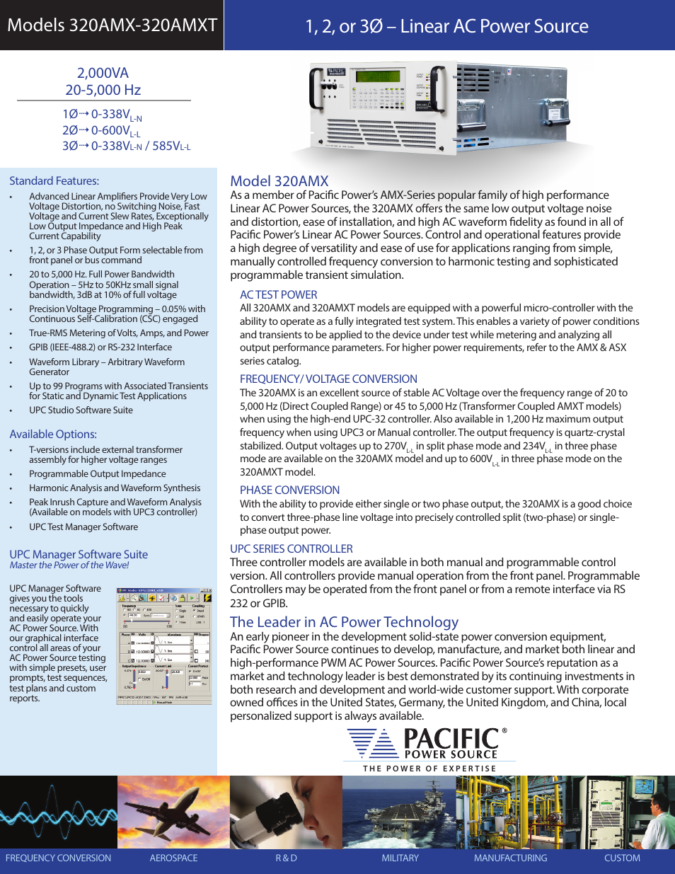Atec Pacific-Power_320AMX User Manual | 4 pages