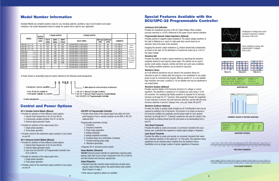 Model number information, Control and power options | Atec Pacific-Power_GSeries User Manual | Page 4 / 8