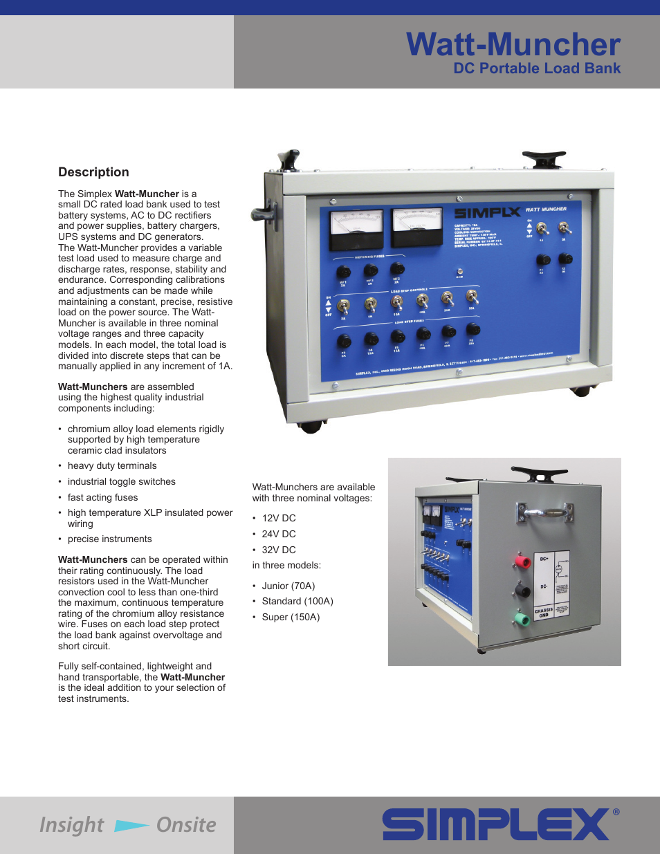 Atec Simplex-Watt-Muncher User Manual | 2 pages