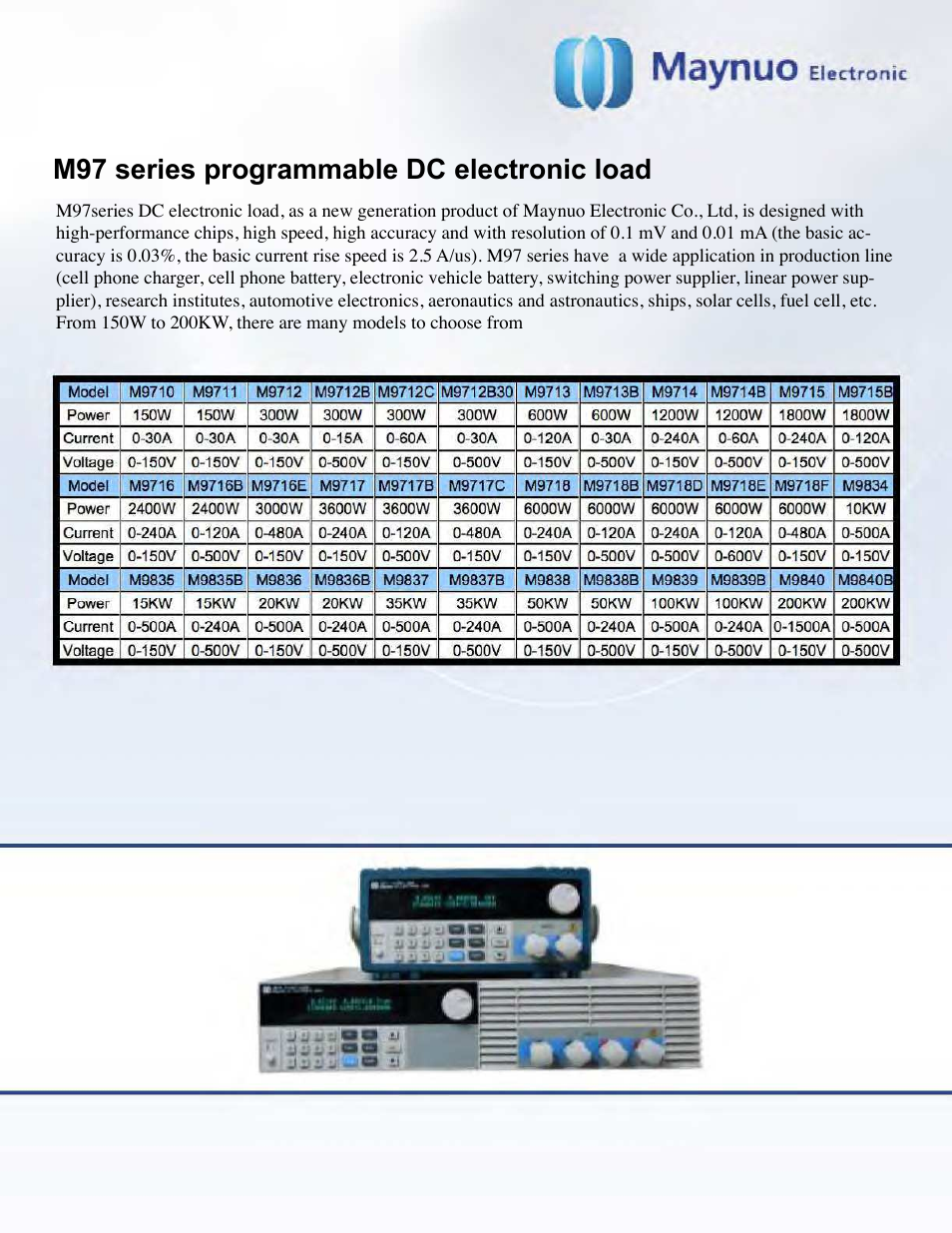 Atec Maynuo-M9718E User Manual | 1 page